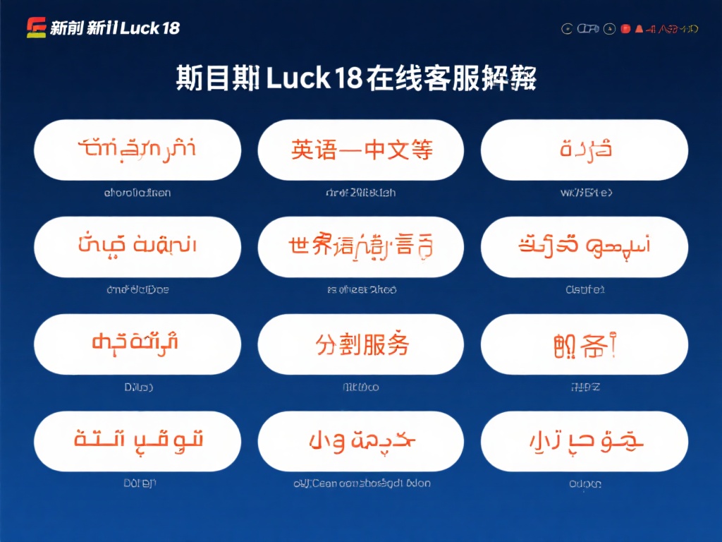 目前，新利luck18官网在线客服支持的语言不仅涵