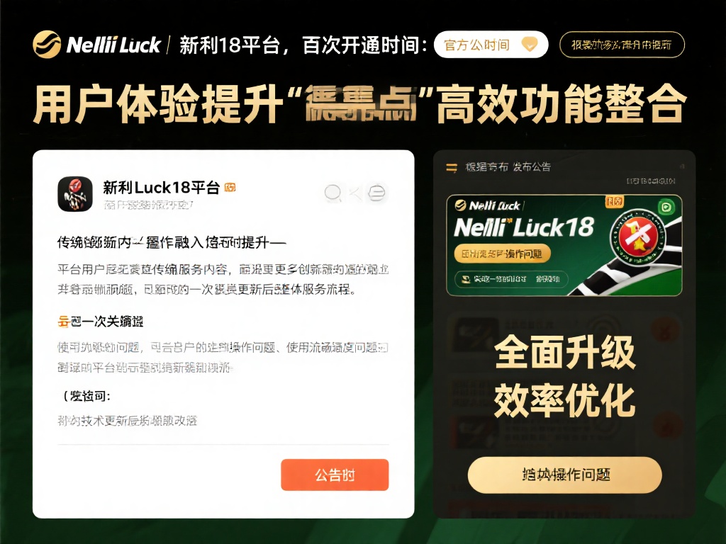 最新发布关于新利luck18开通时间的重要公告 根据官方发布的公告内容,不难发现新利luck18平